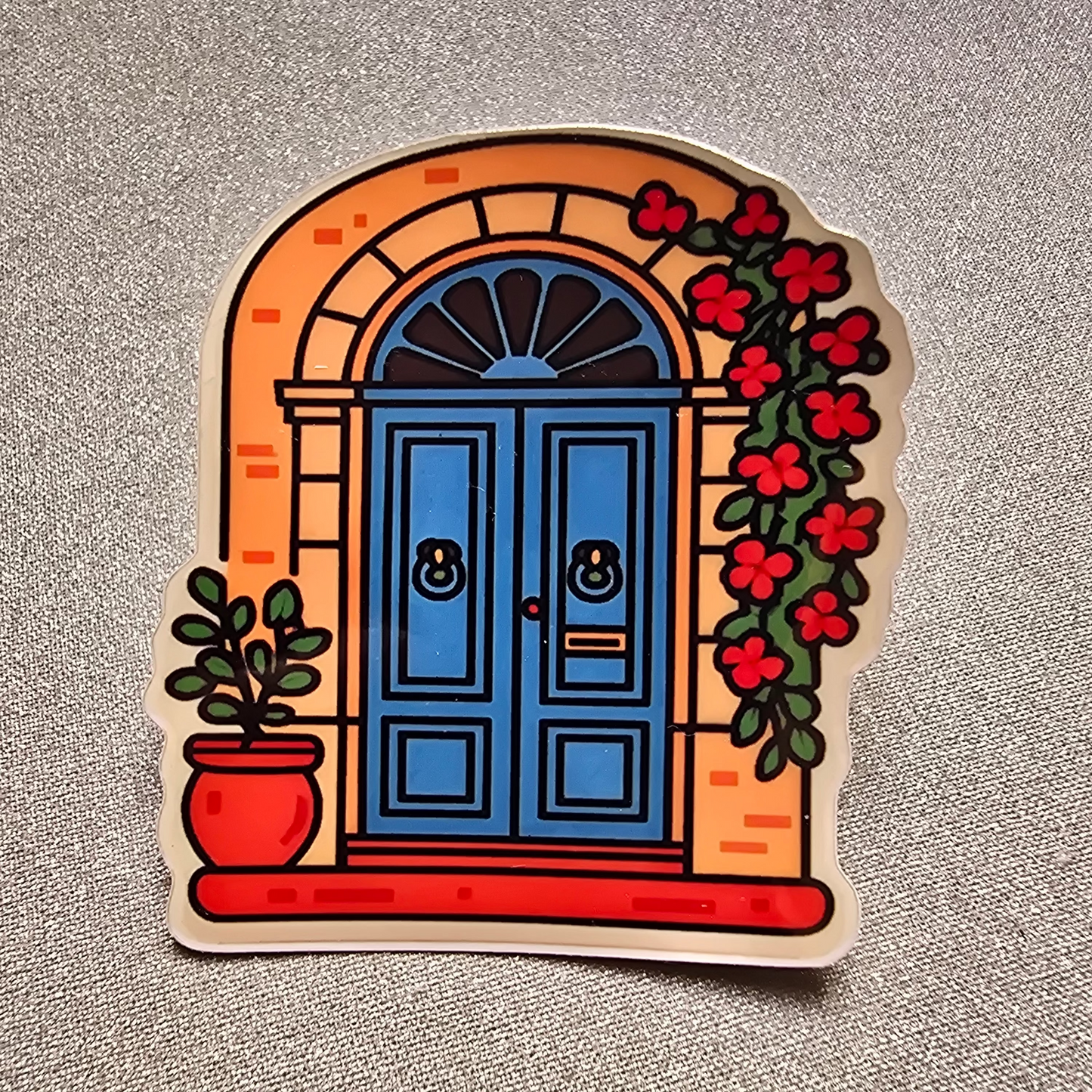 Blue door - Waterproof Sticker