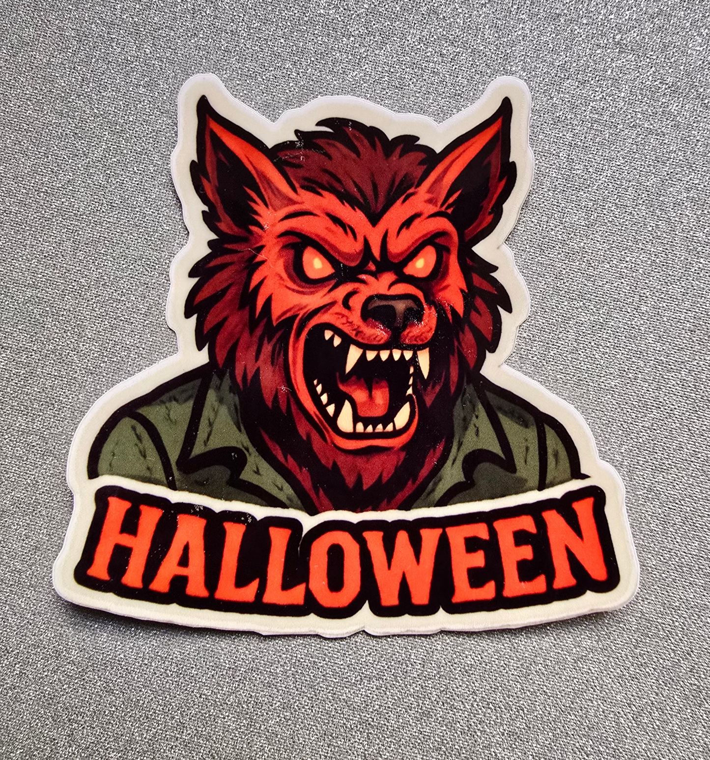 Fierce Werewolf Halloween Decal - Waterproof Sticker