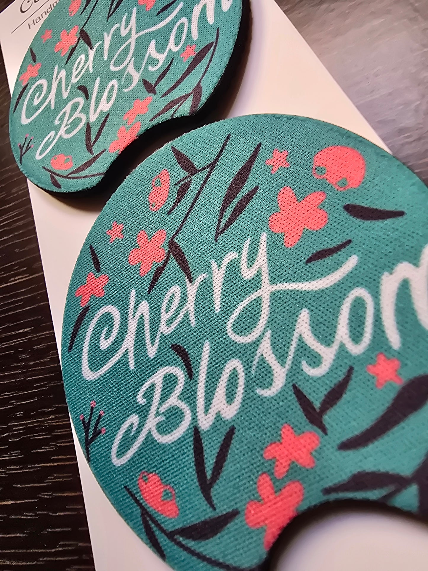 Cherry Blossom car coasters