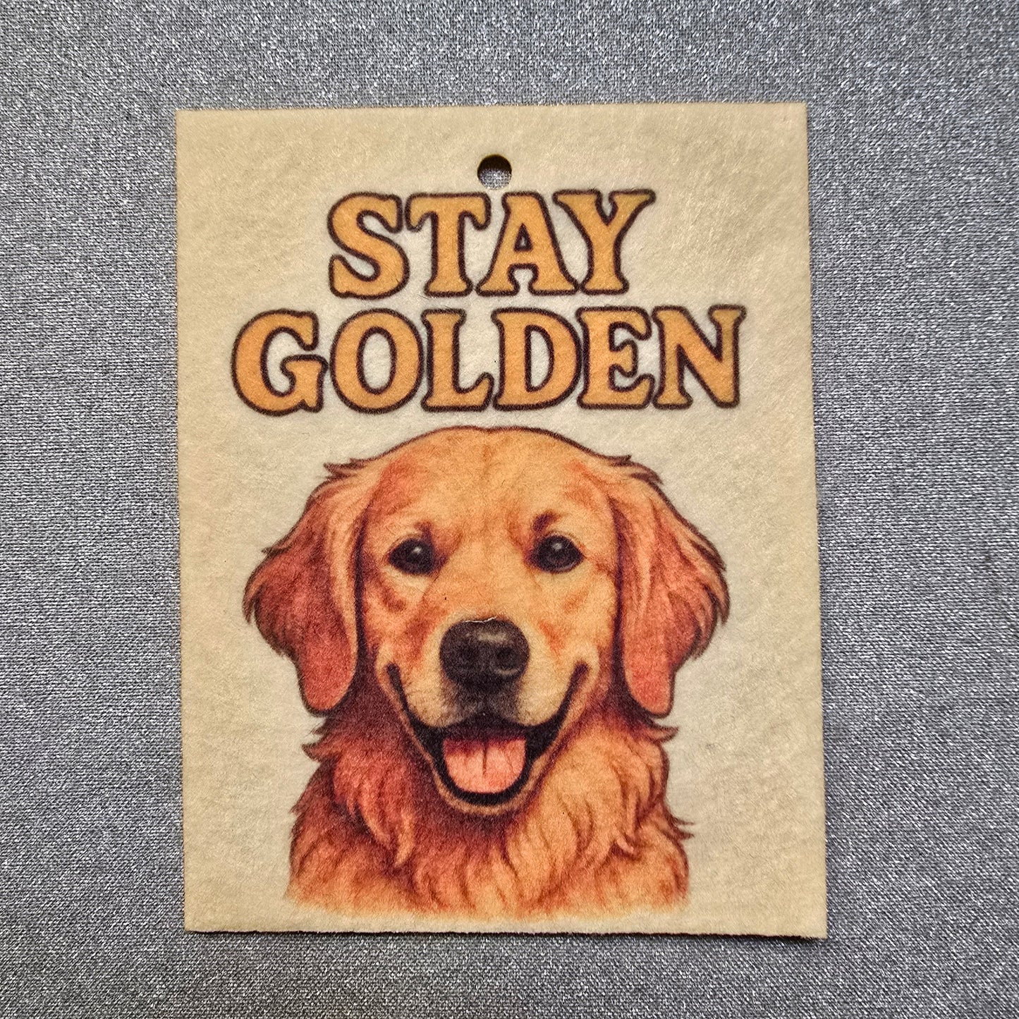 Stay Golden - Hanging Car Air Freshener