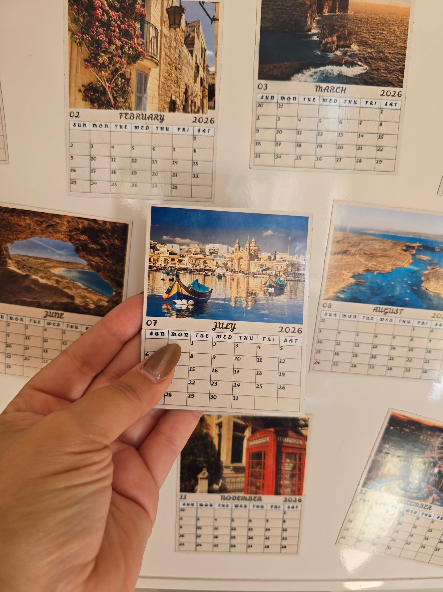 Personalized Calendar Magnets 2026
