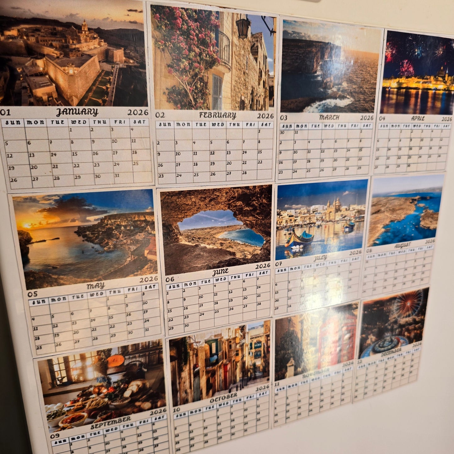 Personalized Calendar Magnets 2026