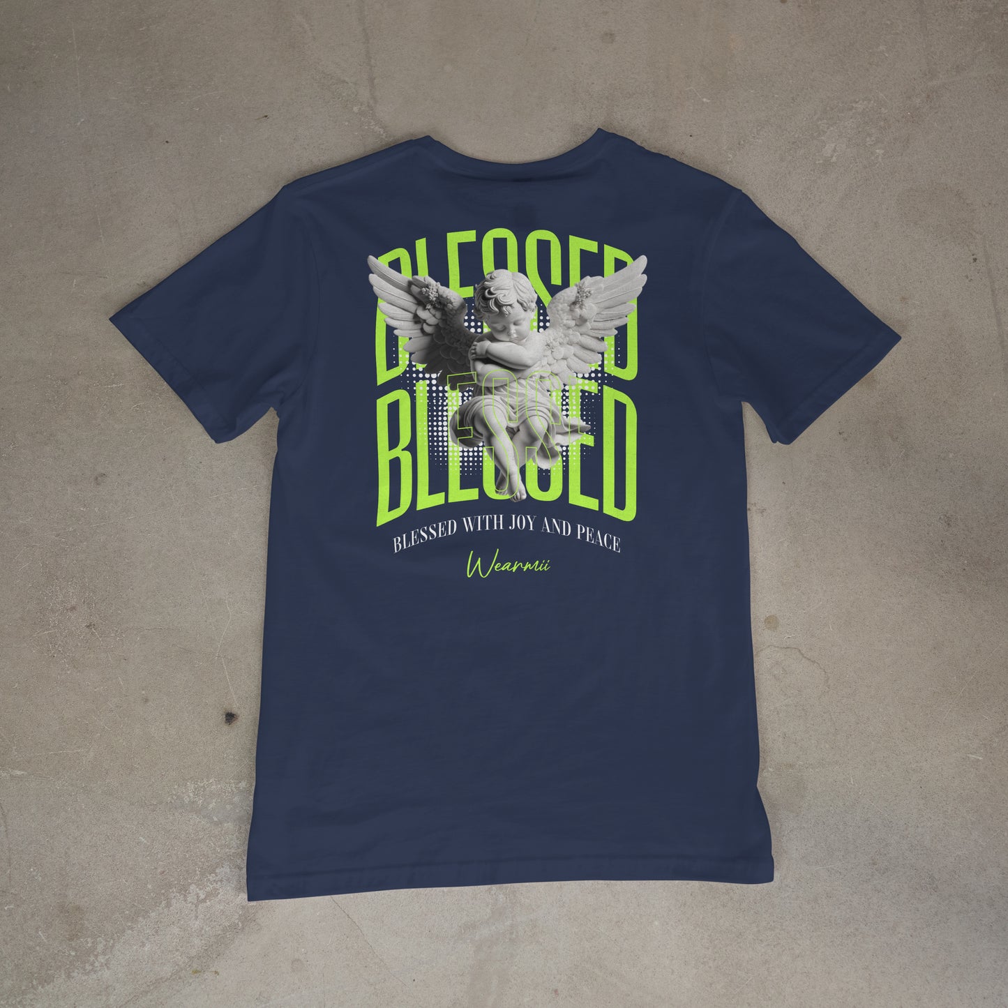 Blessed Angel (green & white)