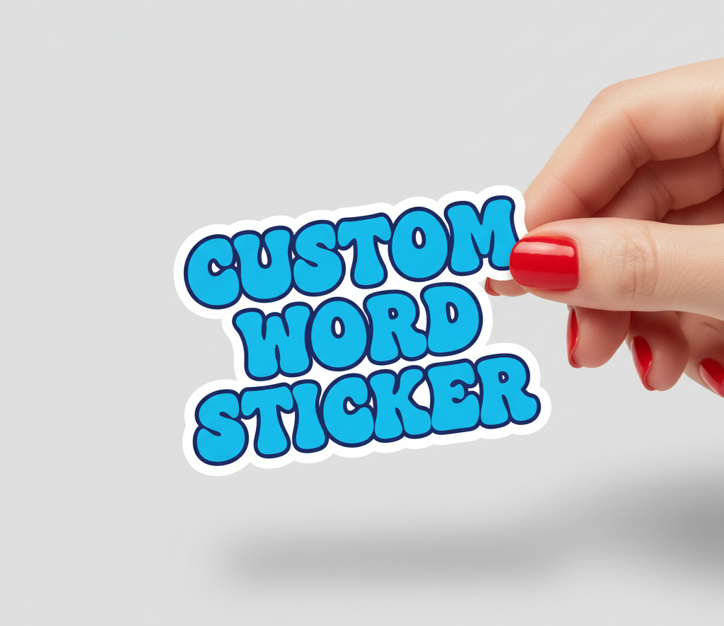 Custom Word Stickers