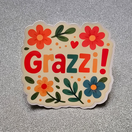 Grazzi! Waterproof Sticker