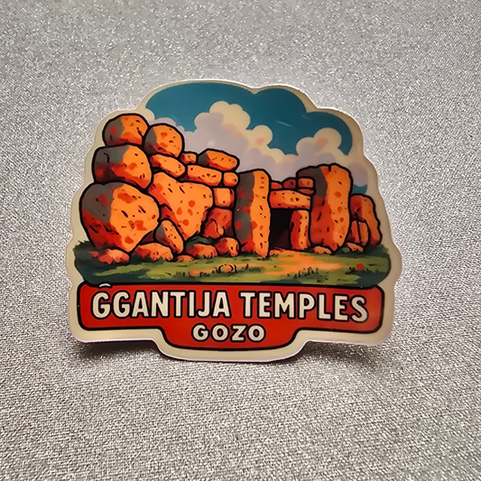 Ggantija temples gozo - Waterproof Sticker