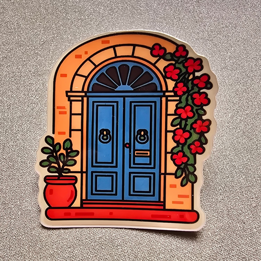 Blue door - Waterproof Sticker