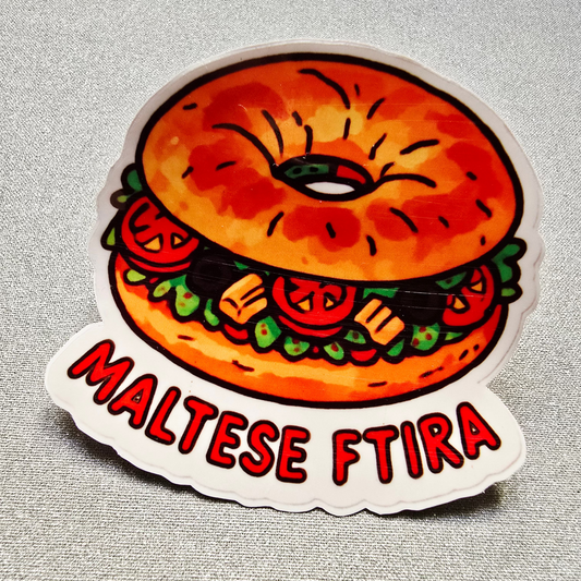 Maltese ftira - Waterproof Sticker